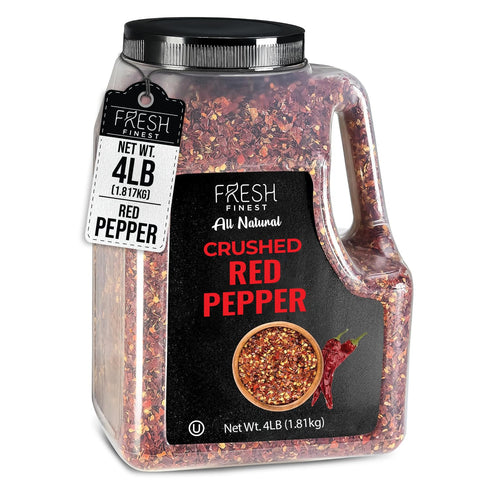 Fresh Finest Bulk 4LB Crushed Red Pepper Spices Commercial and Home Cooking