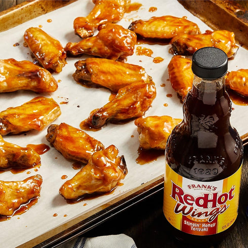 Pack 3 count Frank's RedHot Hot Sauce Variety (Original, Buffalo, and Stingin' Honey Teriyaki)