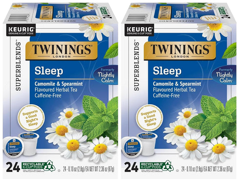 Twinings Sleep Herbal Tea K-Cup Pods for Keurig, 24 Count (Pack of