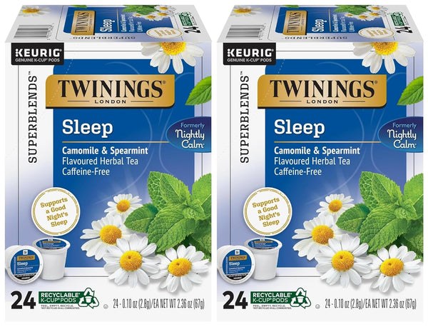 Twinings Sleep Herbal Tea K-Cup Pods for Keurig, 24 Count (Pack of