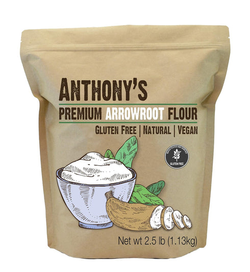 2.5lb 1lb Anthony's Premium Arrowroot Flour &. Organic Tigernut Flour Bundle