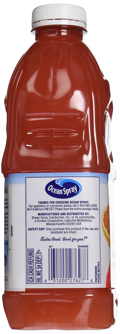 64 Oz Pack 3 Ocean Spray Ruby Red Grapefruit Juice Drink, Fl | Bottle |
