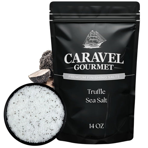 Black Truffle Salt for Seasoning and Finishing Italian Salt with Truffle Oil