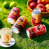 Pack 12, 11.2 Oz NLIFE Sparkling Popping Boba Drinks - Peach Canned Boba Drink with Yogurt Style Bursting Pearls