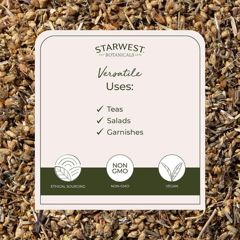 4 oz Starwest Botanicals Organic Yarrow Flowers - Dried Loose Leaf Herb for Tea, Cut & Sifted, Certified Kosher