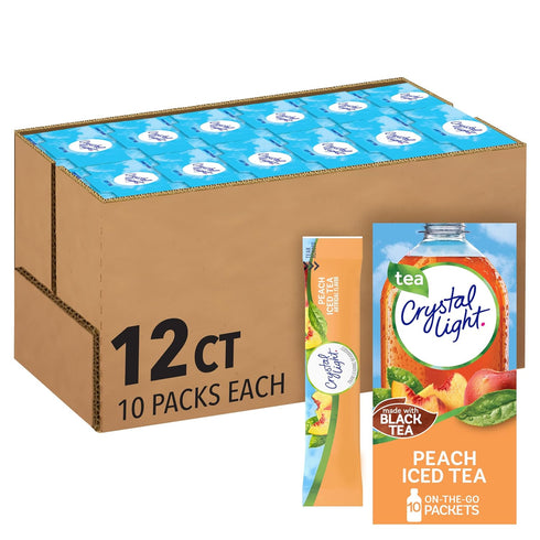 Crystal Light Drink Mix, 120 Packets, for Convenient On-the-Go Flavorful Hydration, Artificially