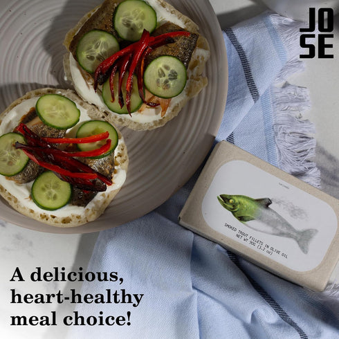 90g 3-Pack Jose Gourmet Smoked Trout Fillets in Olive Oil