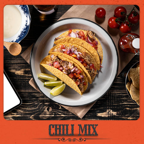 4.30oz (122g) Fresh Finest Chili Mix - - Fiery, Authentic, Kosher, All-Natural, Non-GMO, Gluten-Free