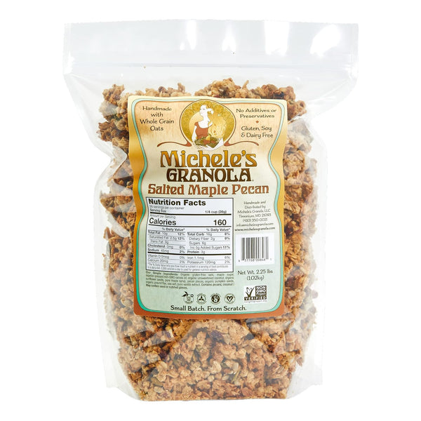 Michele's Granola Salted Maple Pecan, Handmade, Whole Grain, Vegan, Gluten-Free & Non-GMO,