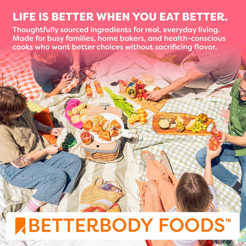 1lb, 16 oz BetterBody Foods Monk Fruit Allulose Sweetener Blend, Raw Cane Sugar Substitute, Zero Calorie, Keto Diet