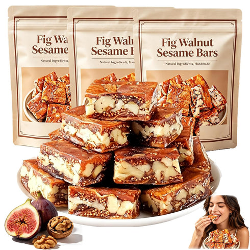 Fig and Walnut Two in One, Fig Walnut Black Sesame Pie, Nutritious
