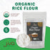 2 LB Jiva Organics Premium White Rice Flour Bag - Gluten Free, Non GMO