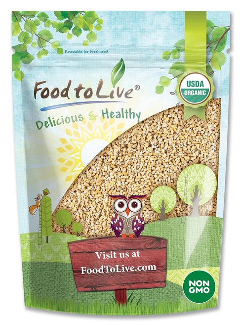 Food to Live Organic Steel Cut Oats, 6 Pounds 100% Whole Grain