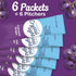 6 Packets, 2.01 oz Crystal Light Drink Mix, Pitcher for Flavorful Hydration and Shareable Refreshment, Concord Grape