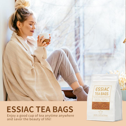 Loywoqi 5.3 oz 3g 50 50 Count Essiac Tea Bags, X Bags Herbal Tea blend, Tea Bags, Caffeine-Free