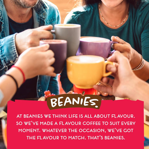 6 Beanies Flavour Instant Coffee - Instant Flavored Coffee - Bold & Adventurous Full-On Flavor - An Indulgent Sugar