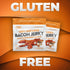 16g (2 Old Fashioned Maple Bacon Jerky, Candied Jerky with Protein Per Bag, Tender & Easy to Chew Fully Cooked Bacon