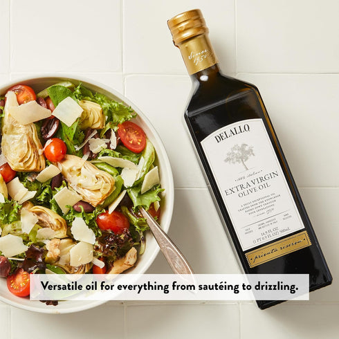 16.9 oz (2 Pack), DeLallo Private Reserve Extra Virgin Olive Oil, Bottle, Made in Italy, Cold Pressed, Single Origin