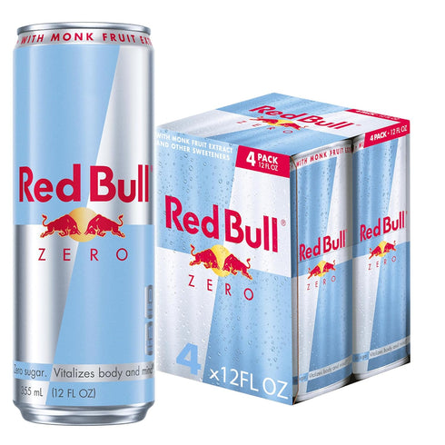Red Bull Zero Energy Drink, 12 fl. oz., with 114mg Caffeine, Taurine