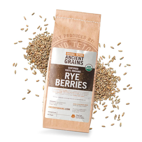 Grand Teton Ancient Grains - 100% USDA Organic Rye Berries, Rye Berry