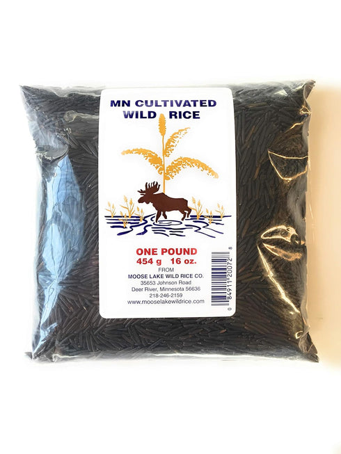 Moose Lake Wild Rice - Minnesota Cultivated Wild Black Rice with Recipes
