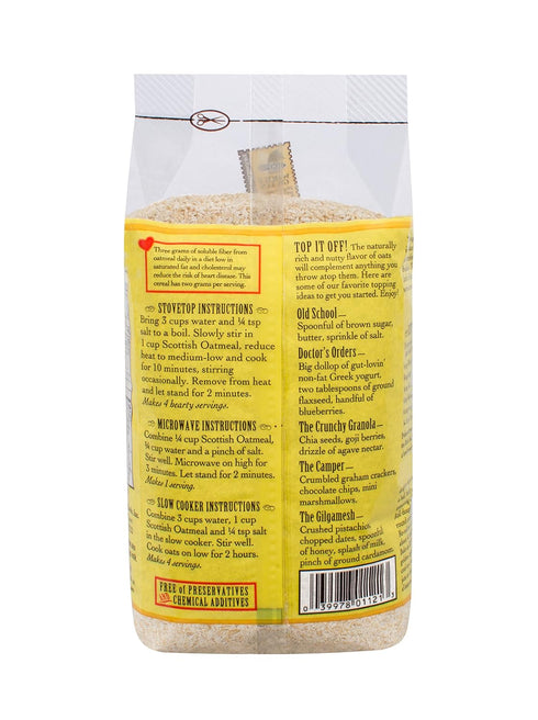 20 Oz (4 Pack) Bob's Red Mill Scottish Oatmeal