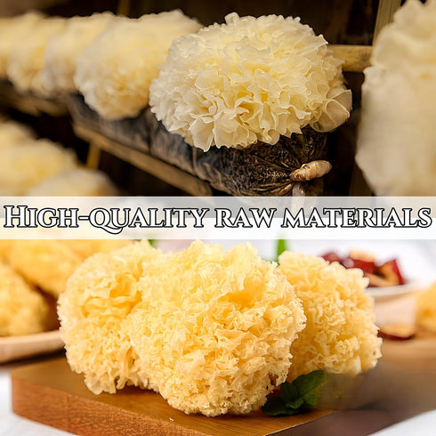 GXXDMZAQ 7.05 oz/200g Premium Dried White Fungus (Tremella Mushroom) - Rootless Snow Fungus, Gluten-Free - for Soups