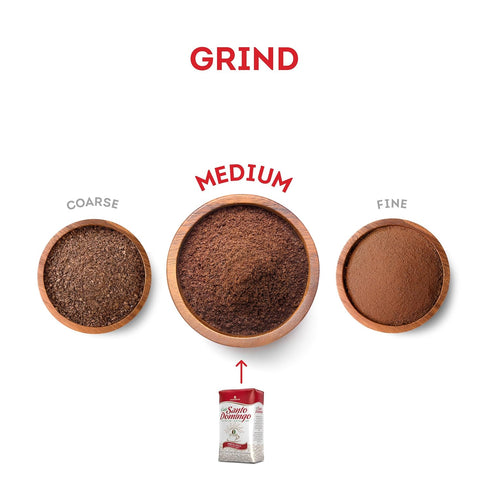 8 oz (Pack 4) Caf Santo Domingo, Bag, Ground Coffee, Medium Roast - Product from the Dominican Republic
