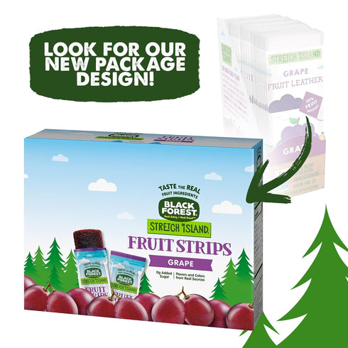 0.5 (Pack 30) Black Forest Stretch Island Fruit Strips, Grape Flavor, Ounce Strips