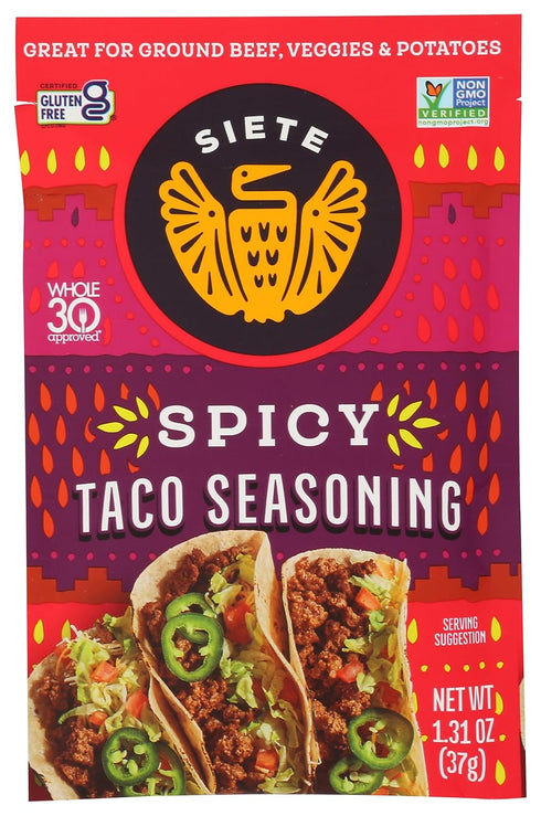 Siete Spicy Taco Seasoning Mix | Gluten Free | Vegan | Paleo