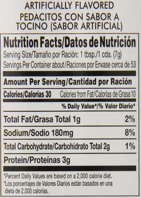 13 oz 13 (Pack 2) McCormick Culinary Bacon Flavored Bits, - One Ounce Container of Bacon Bits to Sprinkle on Salads