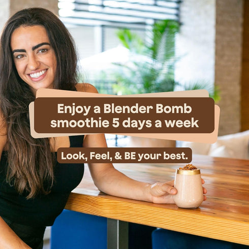 The Bomb Co. Blender Bomb, Java Jolt, Superfood Smoothie Mix with Coffee & Amino Acids, 10 Servings