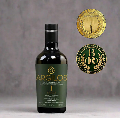 Set, 16.9 oz Argilos Home Chef's Olive Oil Duo Extra Virgin Cooking and Finishing Oil, fl Each