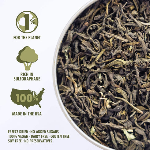 MICROTEA Organic Loose Leaf Functional Teas - Immune Supporting Antioxidant Microgreens for Vitamins, Micronutrients