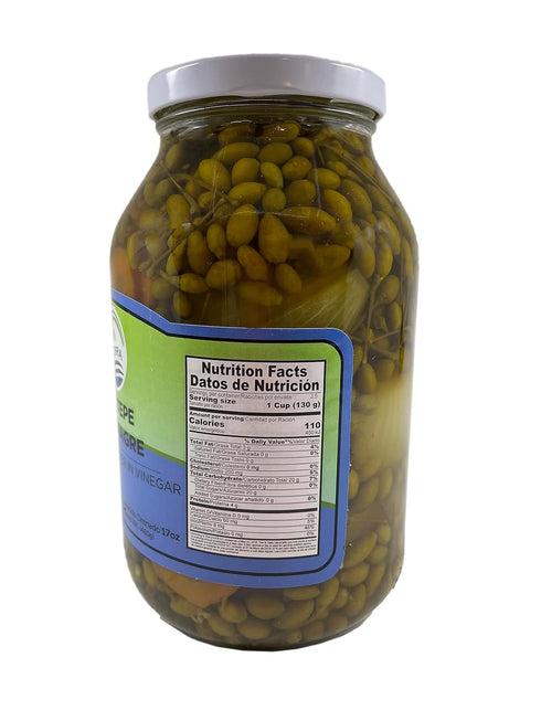 MI TIERRA 32oz Pack 2 - Chiltepe in Vinegar - Chiltepe en Vinegar