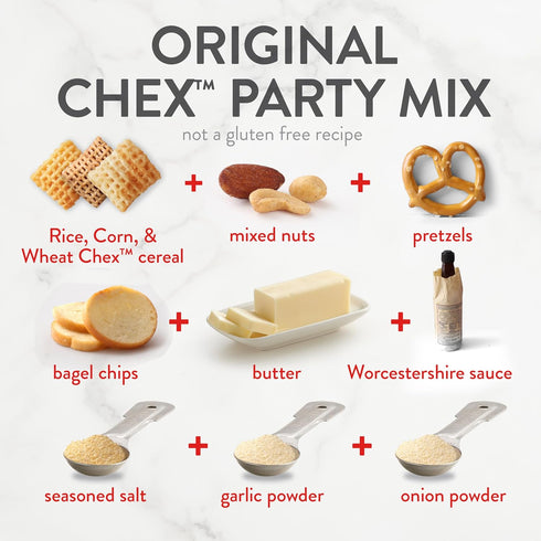 19 oz Wheat Chex Breakfast Cereal, Homemade Chex Mix Ingredient, Family Size