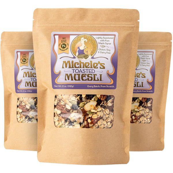 Michele's Granola Toasted Muesli, Pack of 3