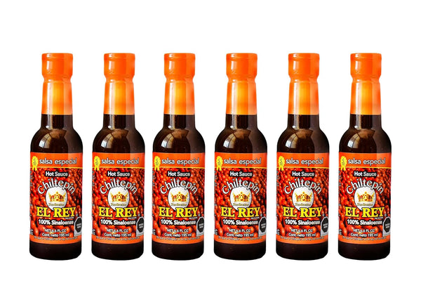 Salsa Especial Chiltepin El Rey Six Pack, Salsa Marisquera from Sinaloa, Seafood