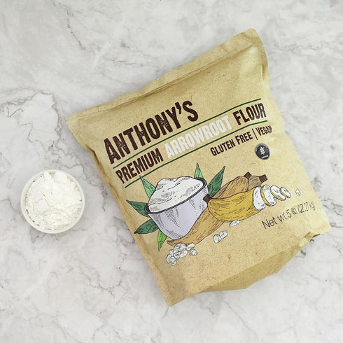 5 lb, (Pack 2) Anthony's Premium Arrowroot Flour, Fine Powder, Gluten Free, Non GMO, Cornstarch Alternative