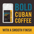 2 lb Kahwa Cuban Coffee Beans, Cubano Dark Roast Espresso Blend, Whole Bean Coffee, Bag