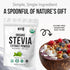 227g, 1600+ Organic Stevia Powder, Zero Calorie Pure Stevia Sweetener for Drinks, Powder for Baking and Beverages - No