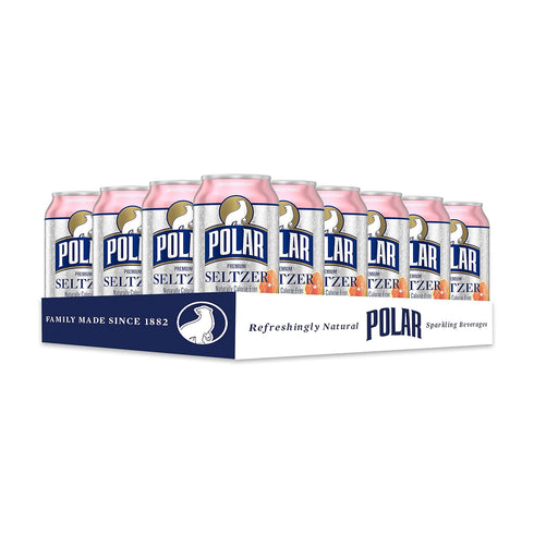 12 oz 24 pack Polar Seltzer Water Ruby Red Grapefruit, fl cans