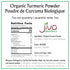 Jiva Organic Turmeric Powder, 7 oz, 100% Raw, Packaged in Resealable Bag, Turmeric Curcumin from India