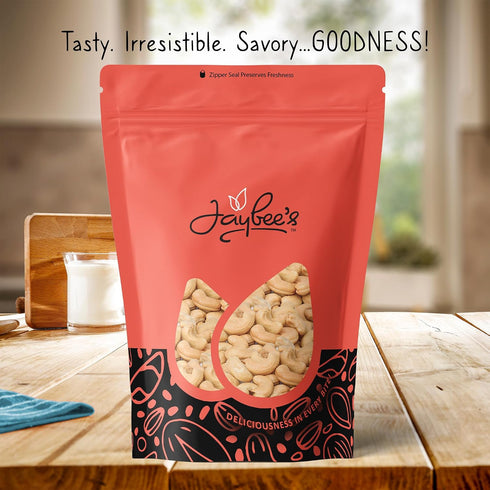 5 Lbs Raw Whole Cashews Bulk Resealable Bag Natural Unsalted Cashew Nuts Vegan & Keto Friendly Snack for Cooking