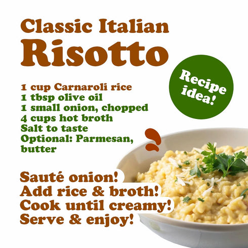 1 Food to Live Organic Carnaroli Rice, Pound Premium Italian Risotto Rice, Ideal for Creamy Risottos and Gourmet