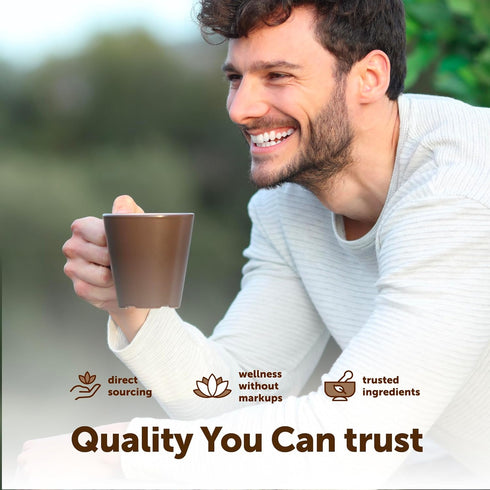 14 oz 10-Mushroom Organic Instant Mushroom Coffee, | Medium Roast Arabica | Blend with Lions Mane, Reishi, Chaga