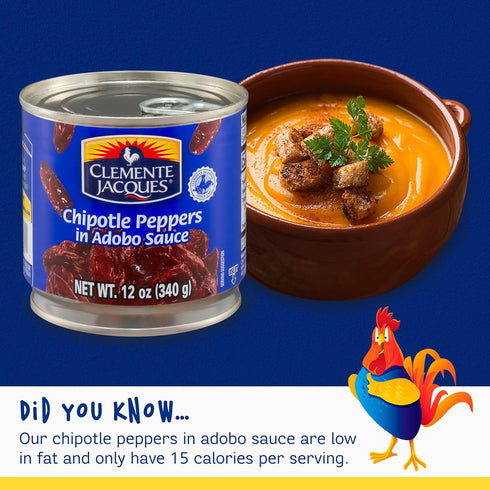 Clemente Jacques 12 oz (Pack 12) Chipotle Peppers in Adobo Sauce