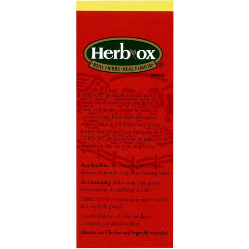 Herb-ox 100 Packets Sodium Free Bouillon Bundle,`Beef and Chicken, Total
