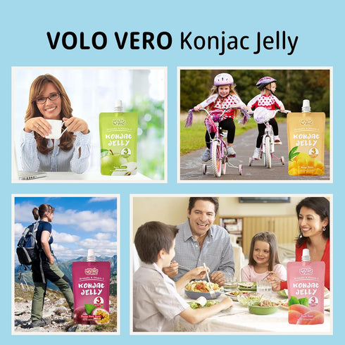 Pack, 20 Pack, 0 VOLO VERO Drinkable Konjac Jelly Variety Low Calories, Sugar, Vegan, Gluten Free, Keto, Vitamin C