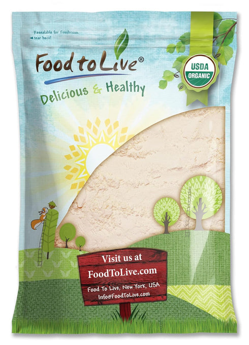 Food to Live - Organic Coconut Flour, 8 Pounds - Non-GMO, Kosher,